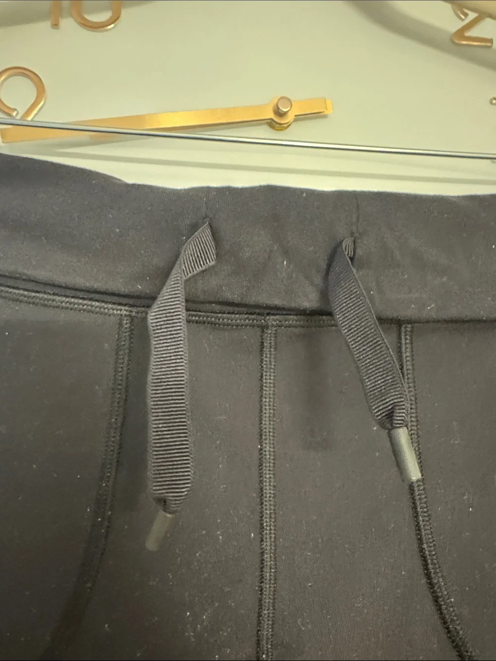 lululemon athletica Black High-Rise Leggings with Drawstring